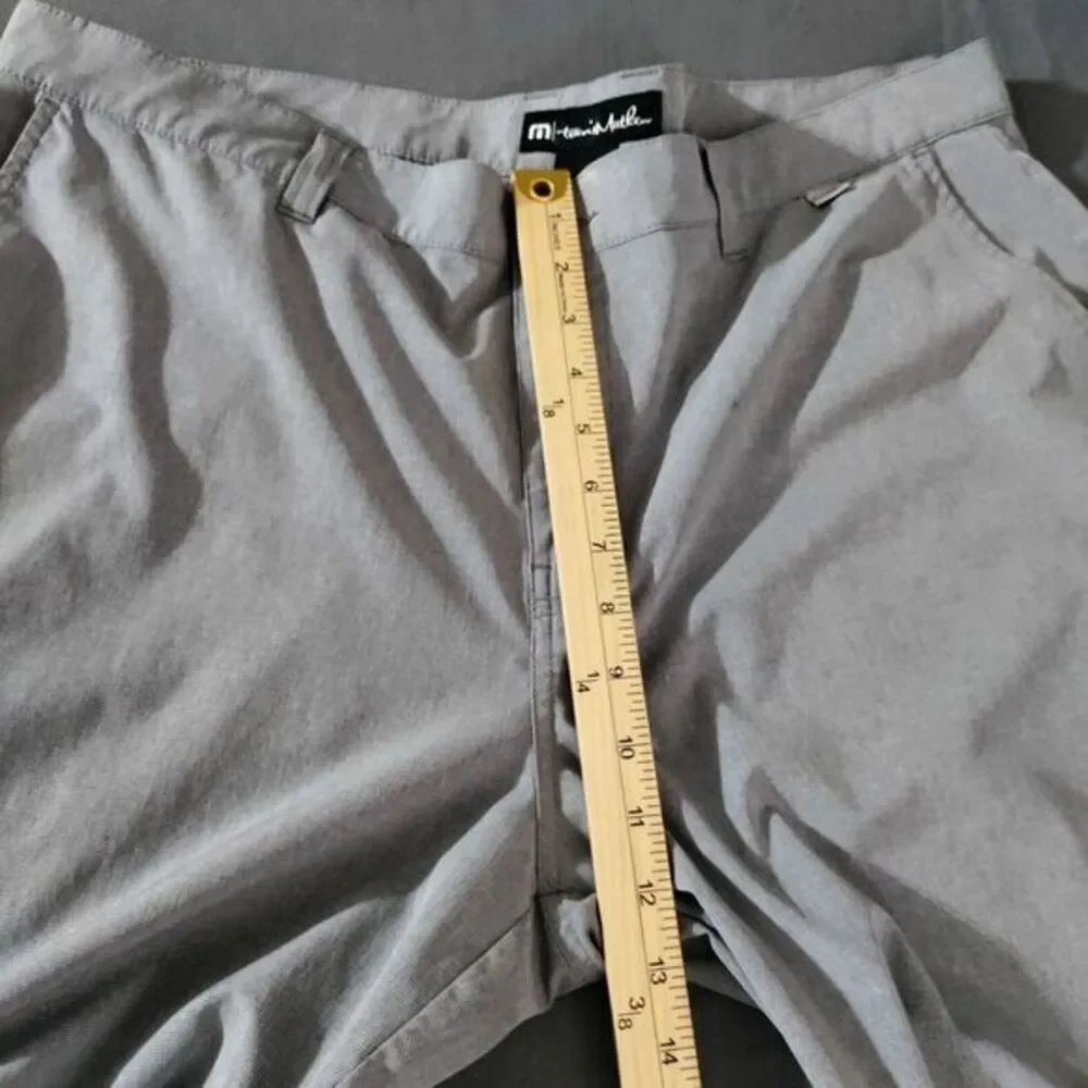 Travis Mathew Gray Stretch Performance Golf‎ Resort Preppy Beach Shorts Men 40